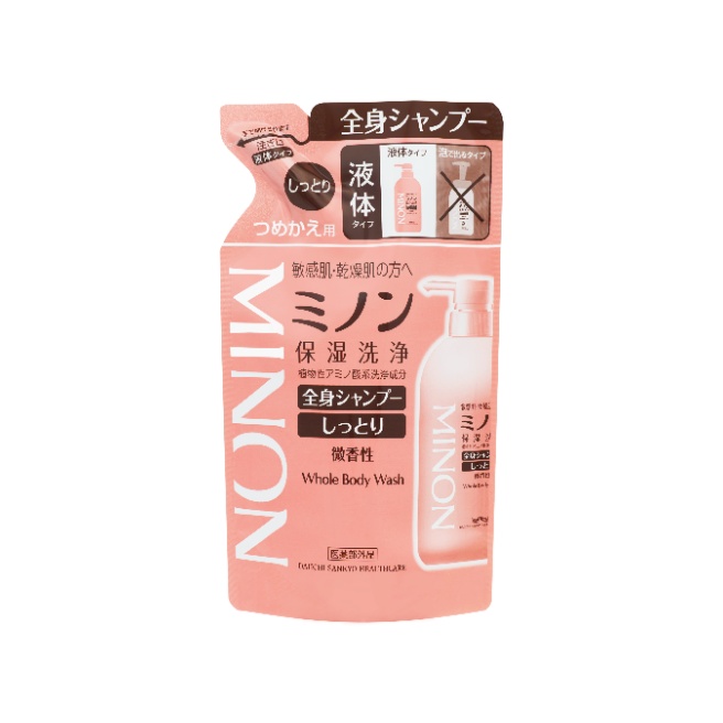 【医薬部外品】ミノン全身シャンプーしっとりタイプ 380mL（つめかえ用）