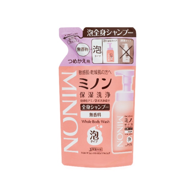 【医薬部外品】ミノン全身シャンプー泡タイプ 400mL（つめかえ用）